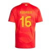 Maglia ufficiale Spagna Rodrigo 16 Casa Euro 2024 per Bambino